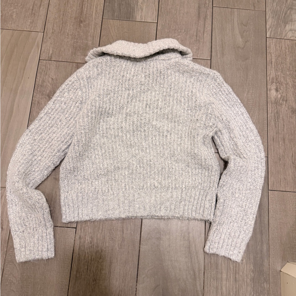 SINCERELY JULES Light Gray Cowl Neck Sweater - Picture 3 of 4